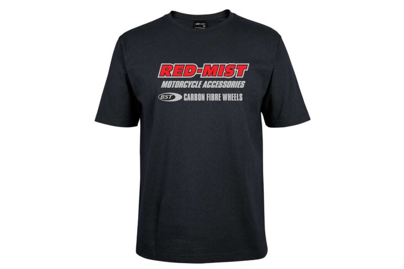 RED-MIST / BST Logo Classic T Shirt Red/Grey Print