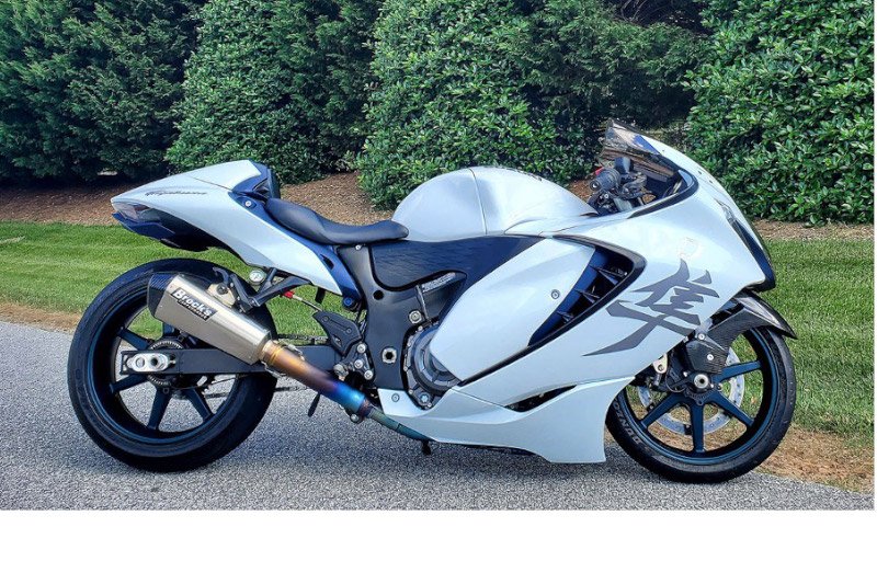 Brocks CT Single Full System w/ 16" QuietKore Muffler Suzuki Hayabusa (22-25)
