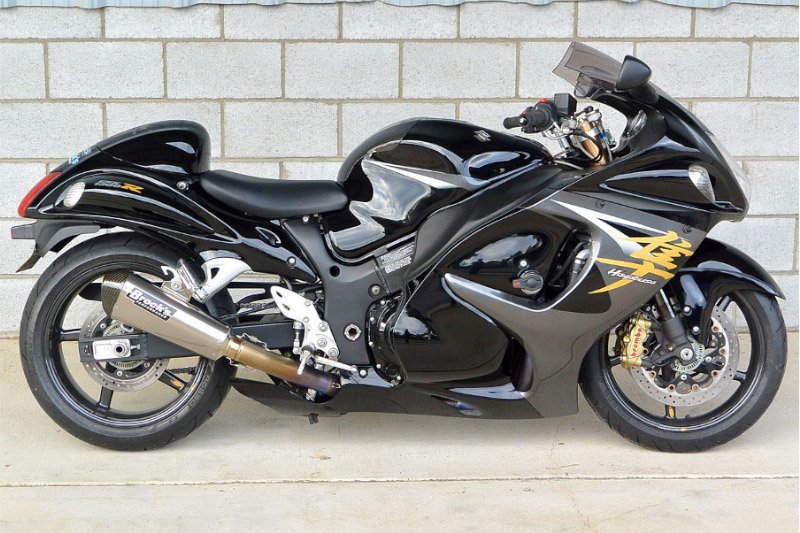 Brocks CT Single Full System w/ 16" Muffler Suzuki Hayabusa (08-20)