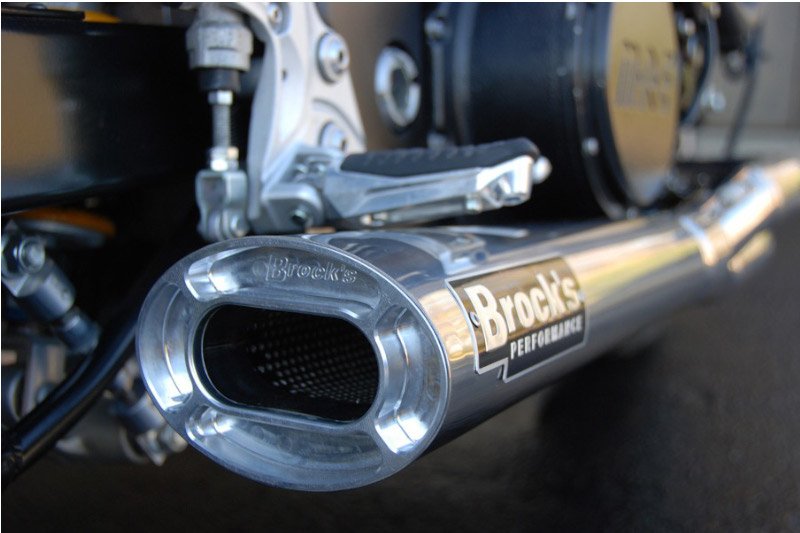 Brocks TiWinder Polished Full System w/ 18" Muffler Street Baffle Suzuki Hayabusa (99-25)