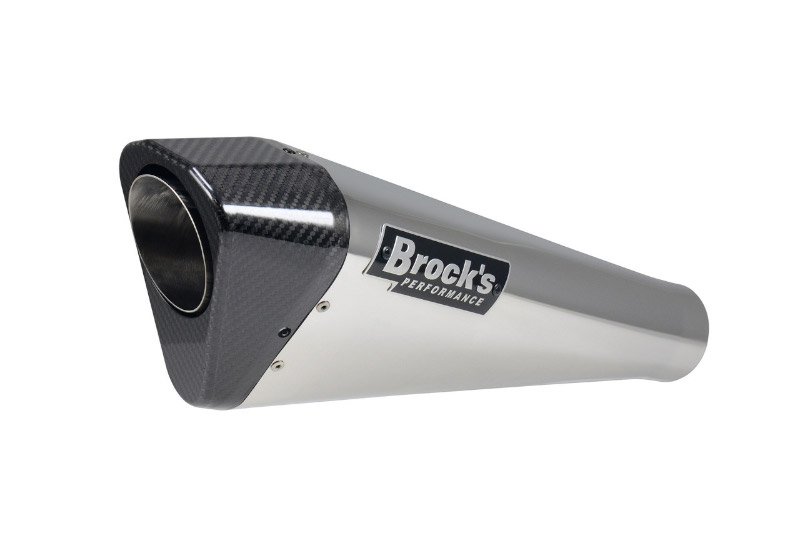 Brocks Penta-Carbon Full System 15" Muffler (Polished) Suzuki B-King (08-11)