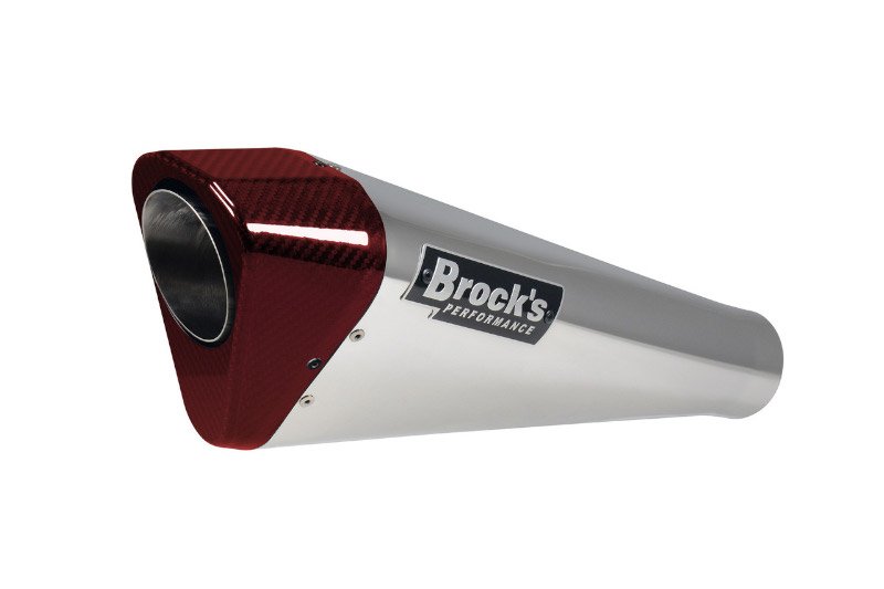 Brocks Penta-Carbon Full System 15" Muffler (Polished) GSX-R1000/R (17-25)