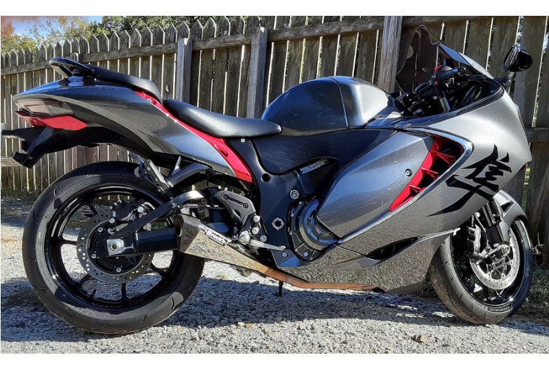 Brocks Penta-Carbon Full System 15" Muffler Suzuki Hayabusa (22-25) Polished